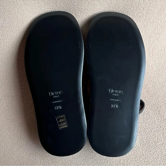 Elleme Gemini Shearling Teddy Slingback Sandal-Brown/Black-Women’s 6.5/7.5/8.5 - Picture 7 of 10